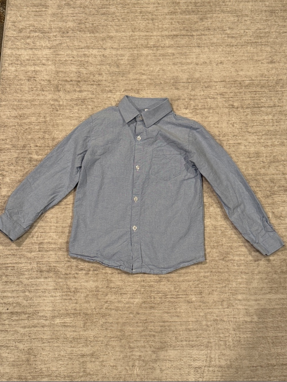 Little boy 100% cotton button up shirt